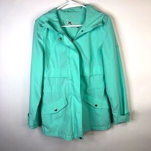 ZeroXPosur mint green lightweight hooded long sleeve  jacket S